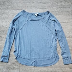 JoyLab Blue Long Sleeve Sweatshirt Top Womens Small Soft Lightweight Casual